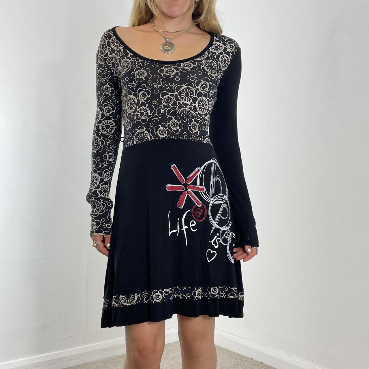 Graphic Desigual long sleeve dress