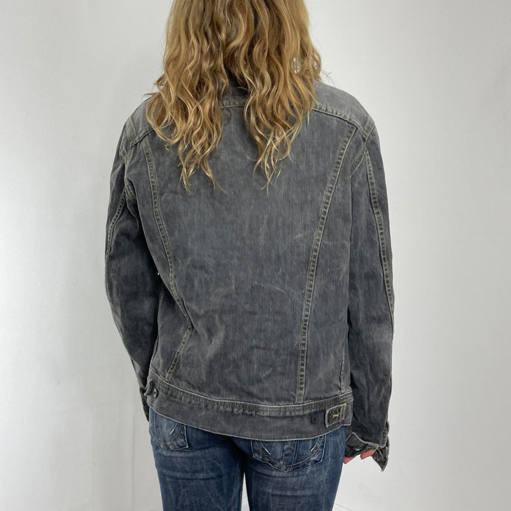 Levis light grey washed vintage denim jacket