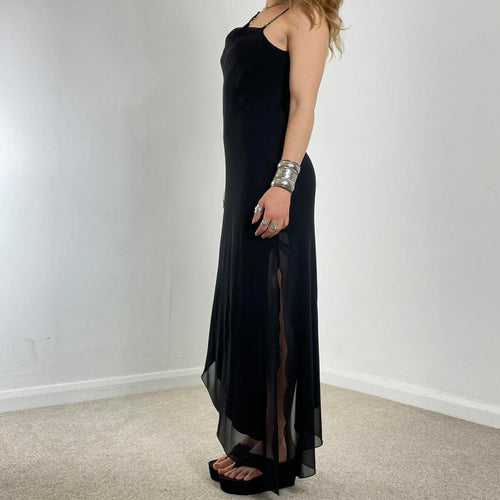 Black long evening dress