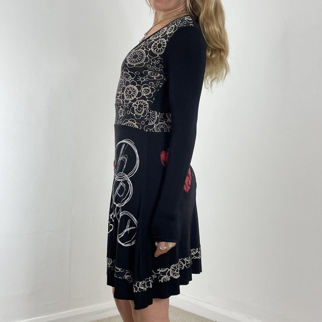 Graphic Desigual long sleeve dress